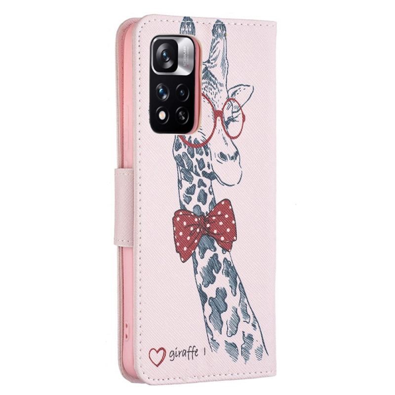 Flip Cover Xiaomi Redmi Note 11 Pro Plus 5G Brainy Giraf