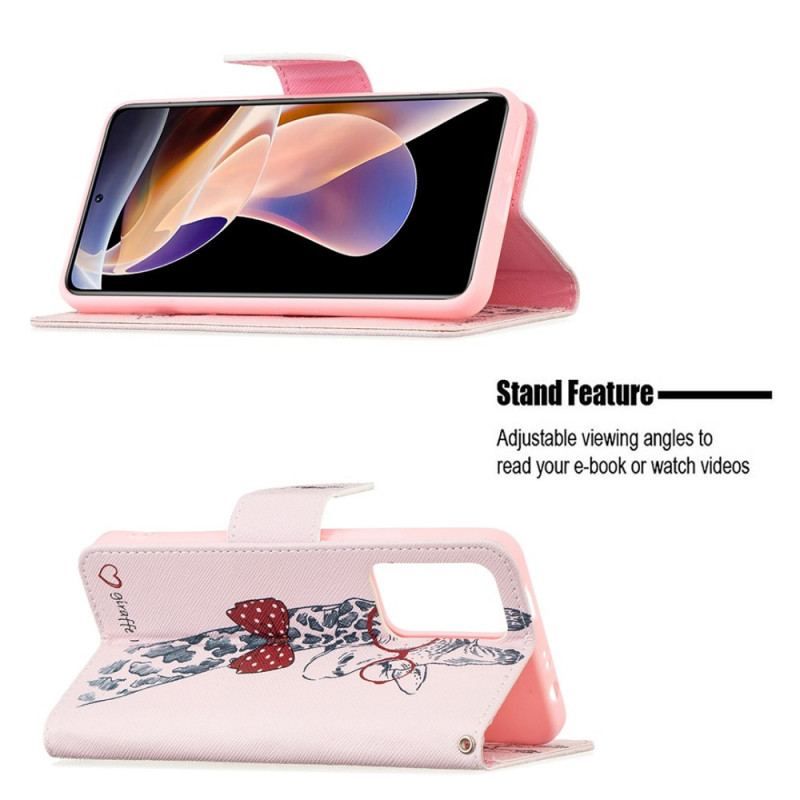 Flip Cover Xiaomi Redmi Note 11 Pro Plus 5G Brainy Giraf