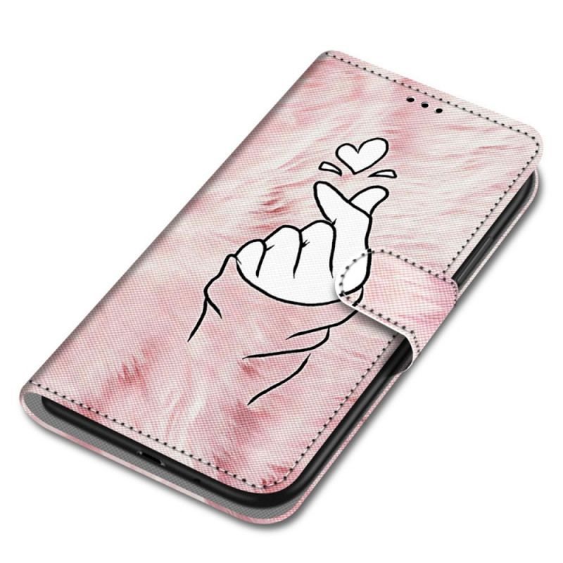 Flip Cover Xiaomi Redmi Note 11 Pro Plus 5G Finger Hjerte