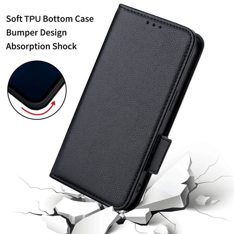 Flip Cover Xiaomi Redmi Note 11 Pro Plus 5G Litchi Læder Dobbeltlås