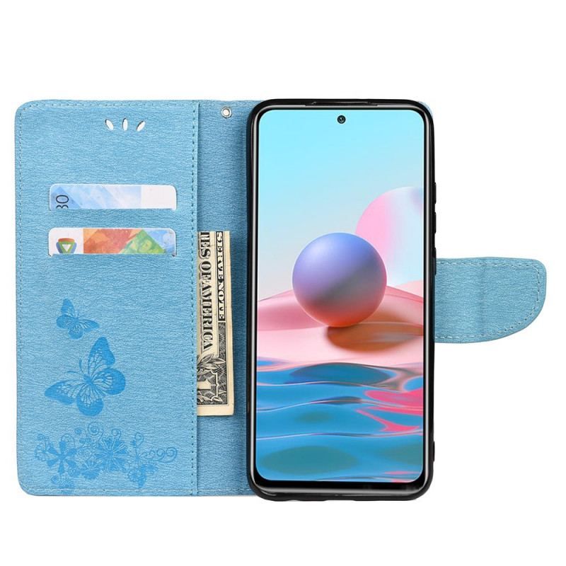 Flip Cover Xiaomi Redmi Note 11 Pro Plus 5G Sommerfugle