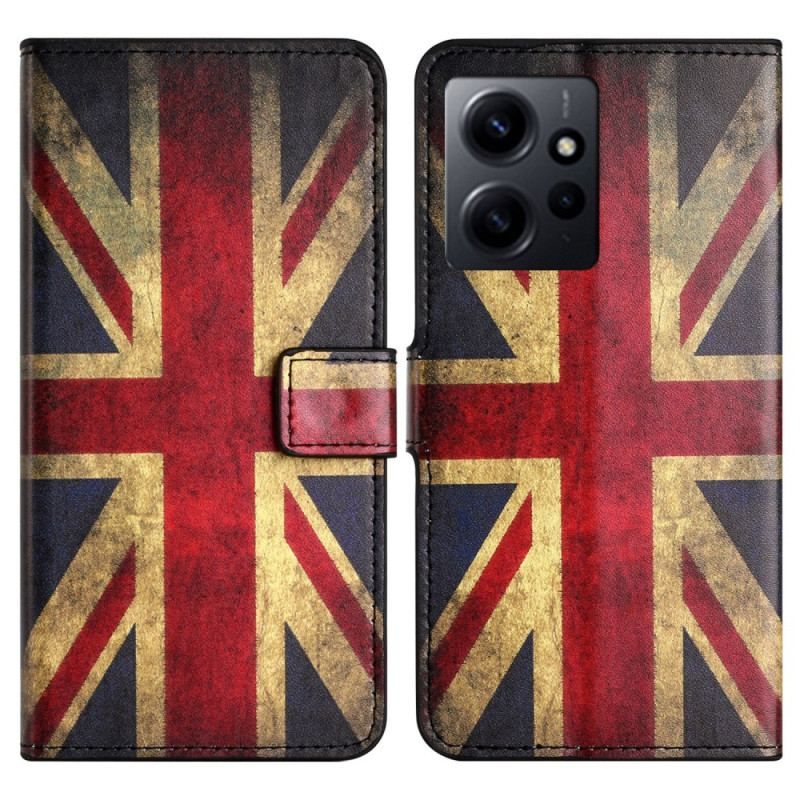 Flip Cover Xiaomi Redmi Note 12 4G Engelsk Flag