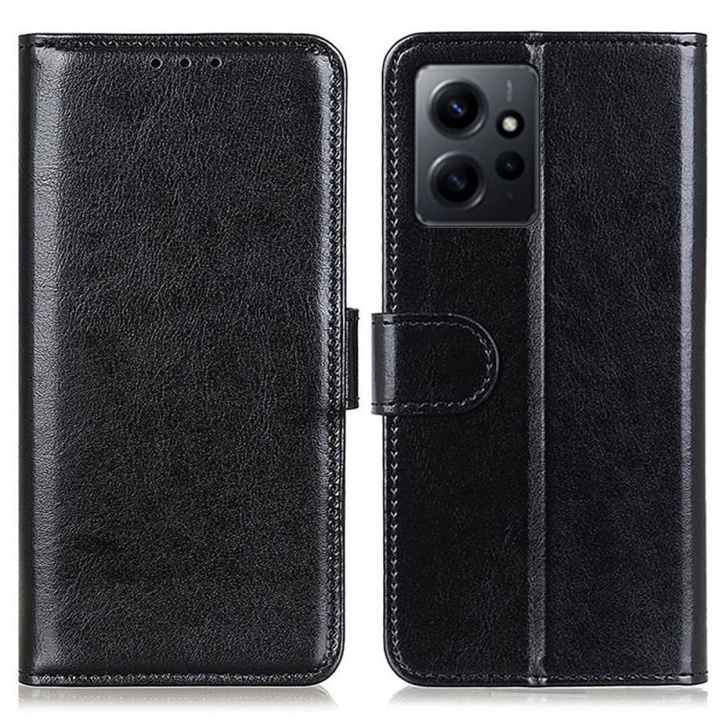 Flip Cover Xiaomi Redmi Note 12 4G Imiteret Patent Læder