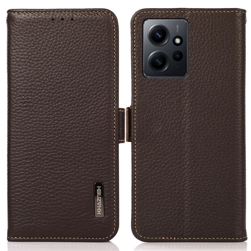 Flip Cover Xiaomi Redmi Note 12 4G Litchi Læder Khazneh Rfid