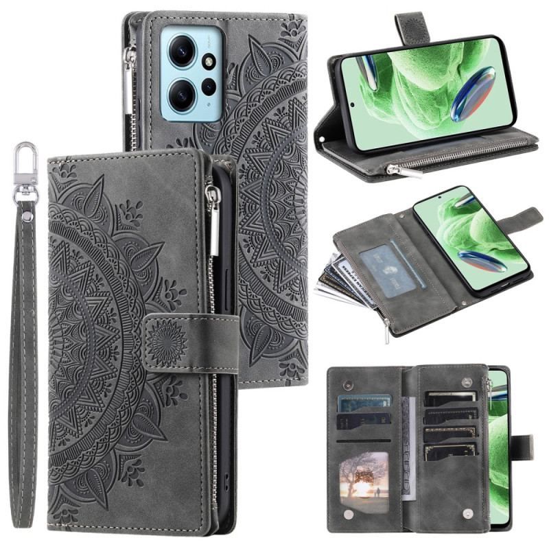 Flip Cover Xiaomi Redmi Note 12 4G Med Mandala Pung