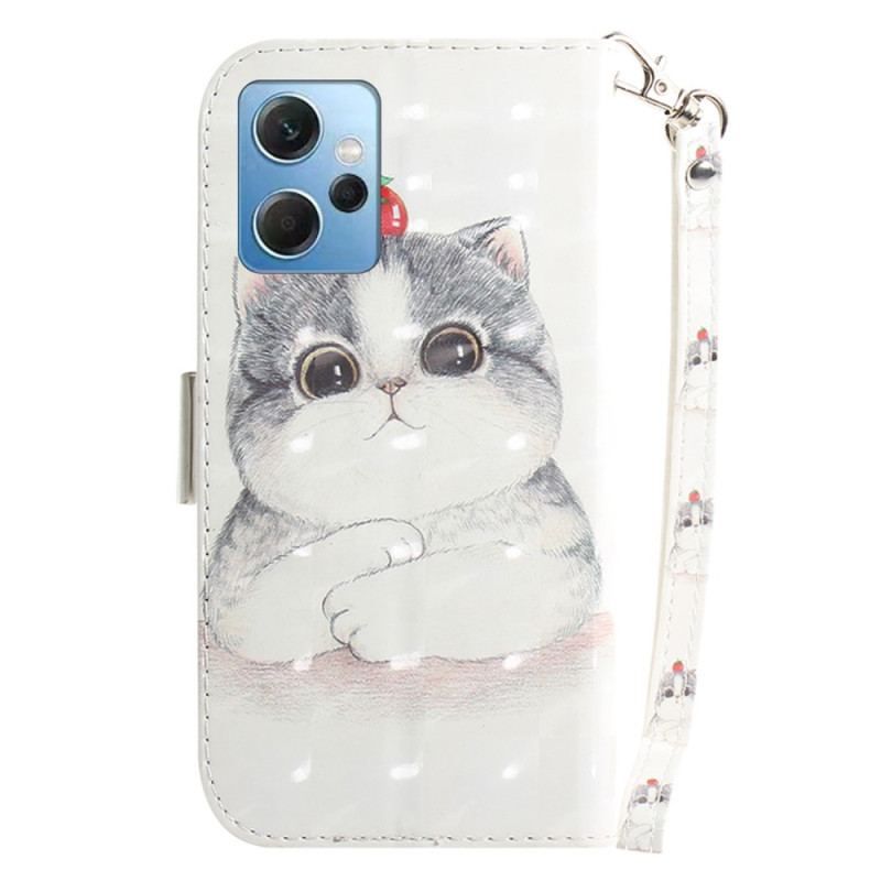 Flip Cover Xiaomi Redmi Note 12 4G Med Snor Original Thong Cat