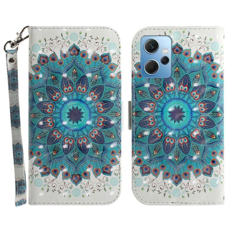 Flip Cover Xiaomi Redmi Note 12 4G Med Snor Strappy Mandala