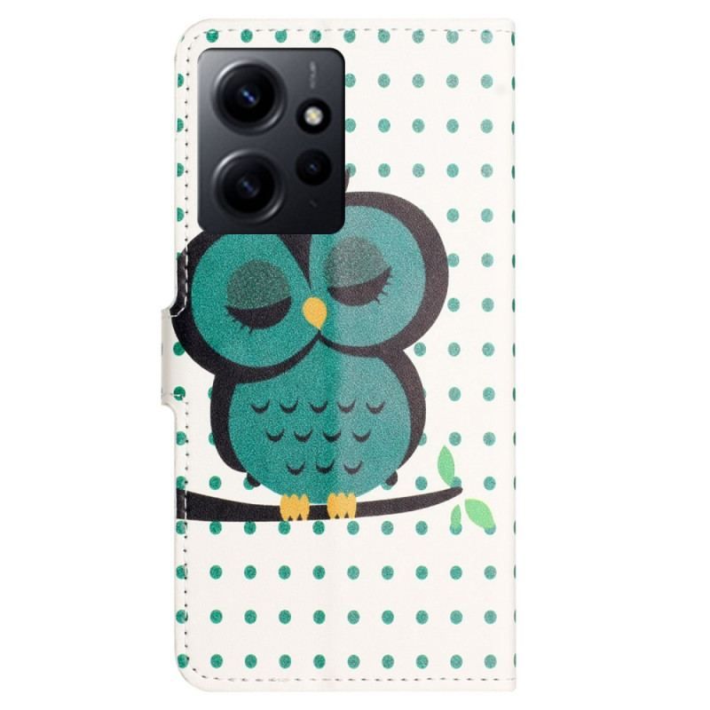 Flip Cover Xiaomi Redmi Note 12 4G Sovende Ugle