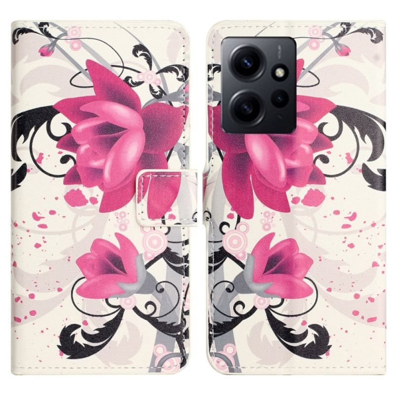 Flip Cover Xiaomi Redmi Note 12 4G Tropiske Blomster