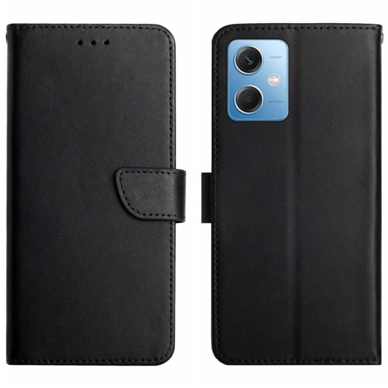 Flip Cover Xiaomi Redmi Note 12 5G Ægte Nappa Læder