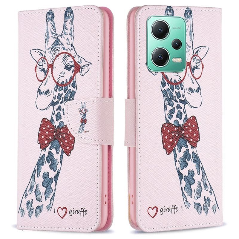 Flip Cover Xiaomi Redmi Note 12 5G Brainy Giraf