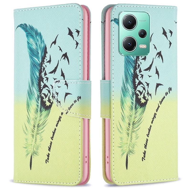 Flip Cover Xiaomi Redmi Note 12 5G Fjer