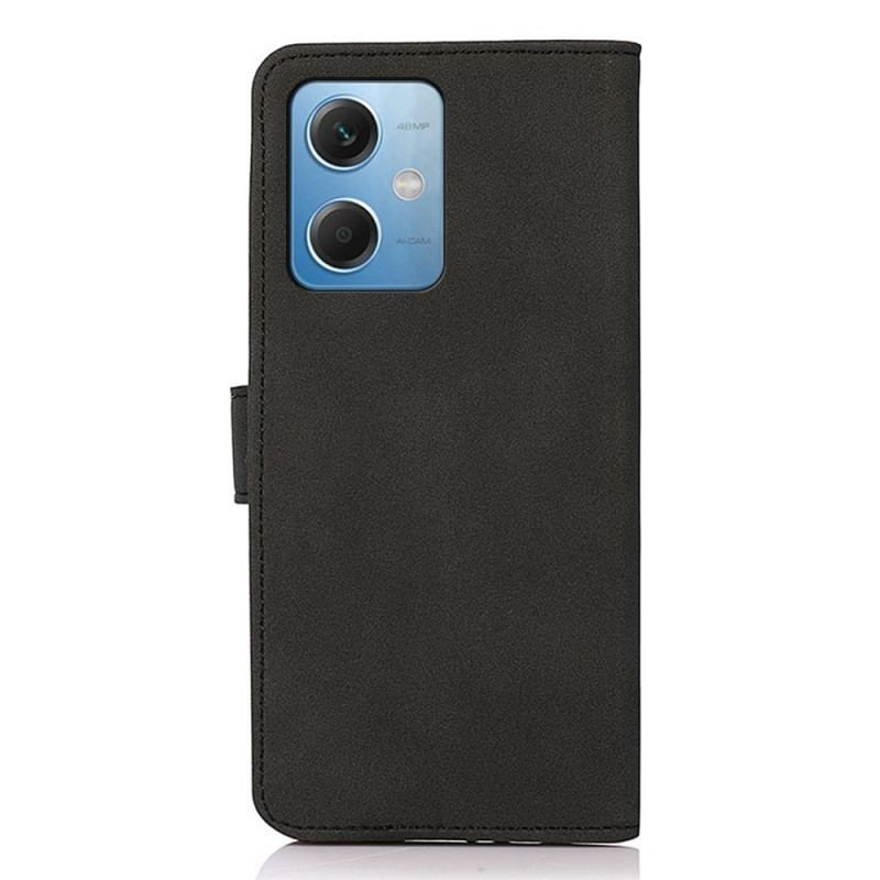 Flip Cover Xiaomi Redmi Note 12 5G Khazneh Fashion Læder Effekt