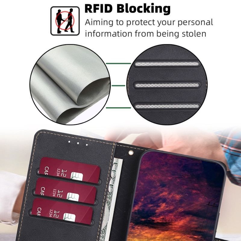 Flip Cover Xiaomi Redmi Note 12 5G Klassisk Rfid