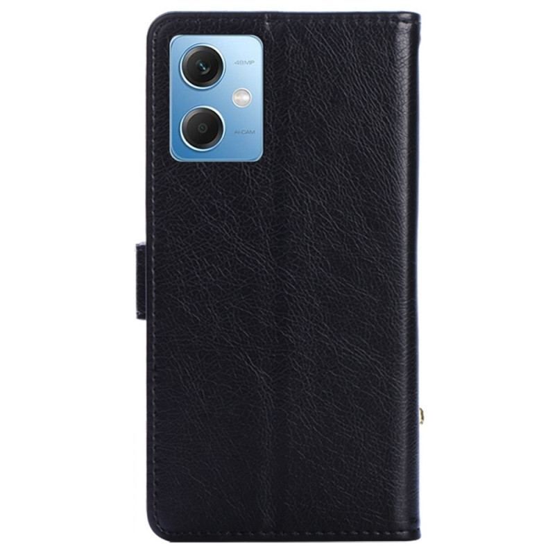 Flip Cover Xiaomi Redmi Note 12 5G Møntpung Med Lynlås