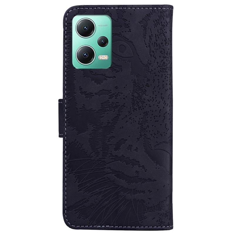 Flip Cover Xiaomi Redmi Note 12 5G Tiger Fodaftryk