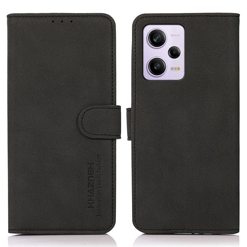 Flip Cover Xiaomi Redmi Note 12 Pro Khazneh Fashion Læder Effekt