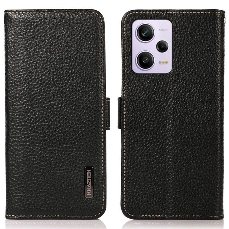 Flip Cover Xiaomi Redmi Note 12 Pro Litchi Læder Khazneh Rfid