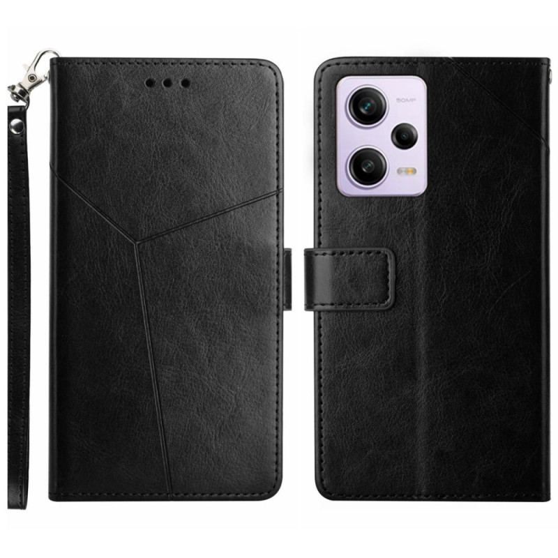 Flip Cover Xiaomi Redmi Note 12 Pro Med Snor Y Strappy Design