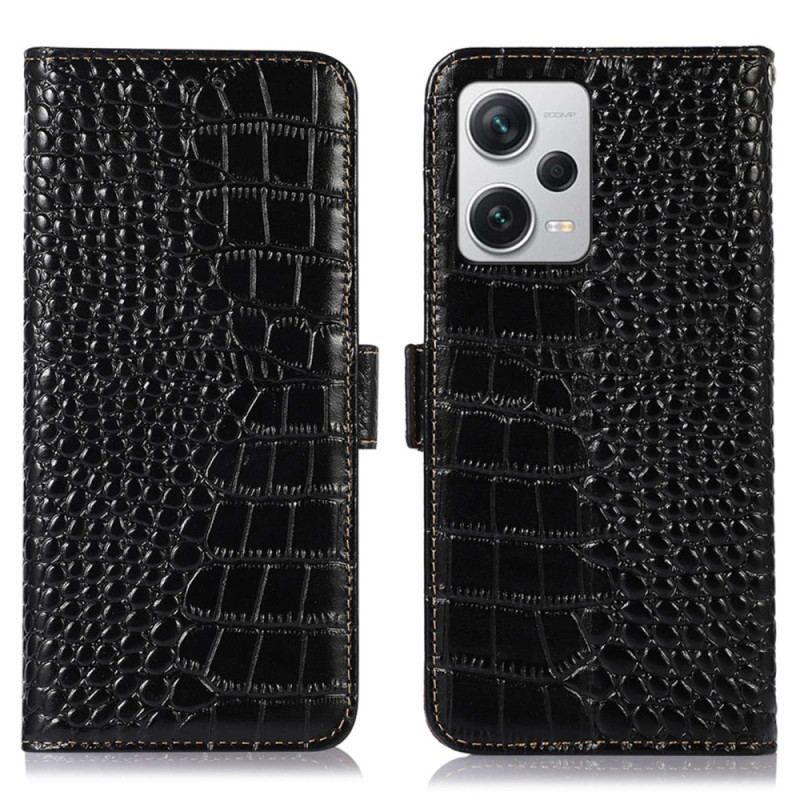 Flip Cover Xiaomi Redmi Note 12 Pro Plus Crocodile Style Rfid