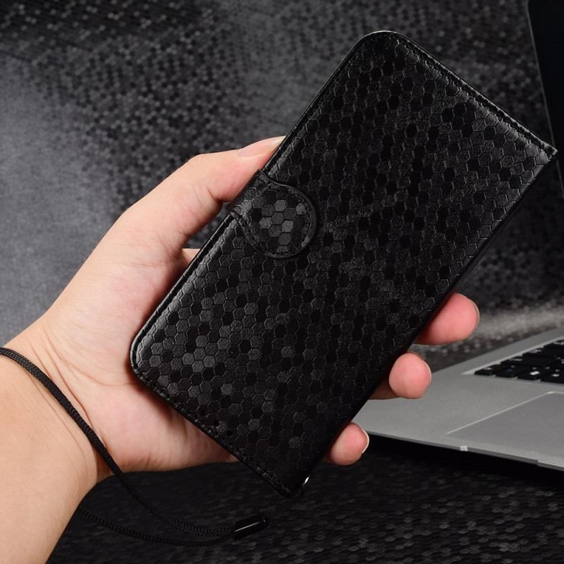 Flip Cover Xiaomi Redmi Note 12 Pro Plus Med Snor 3d Mønster Strappy