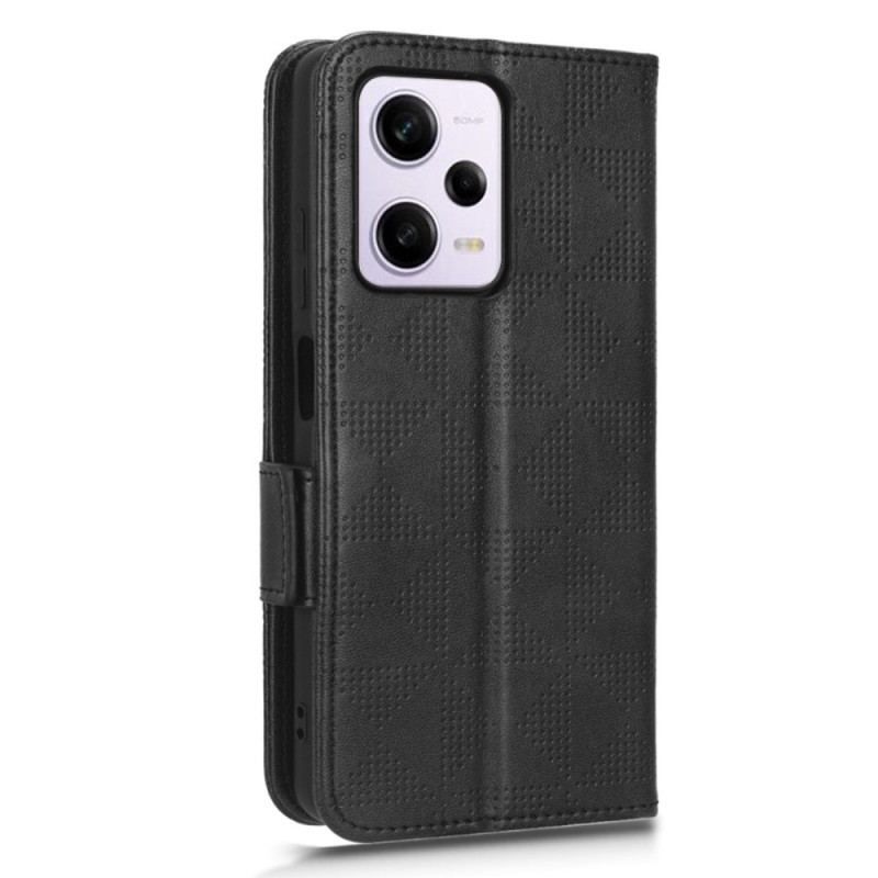 Flip Cover Xiaomi Redmi Note 12 Pro Trekanter Med Snor