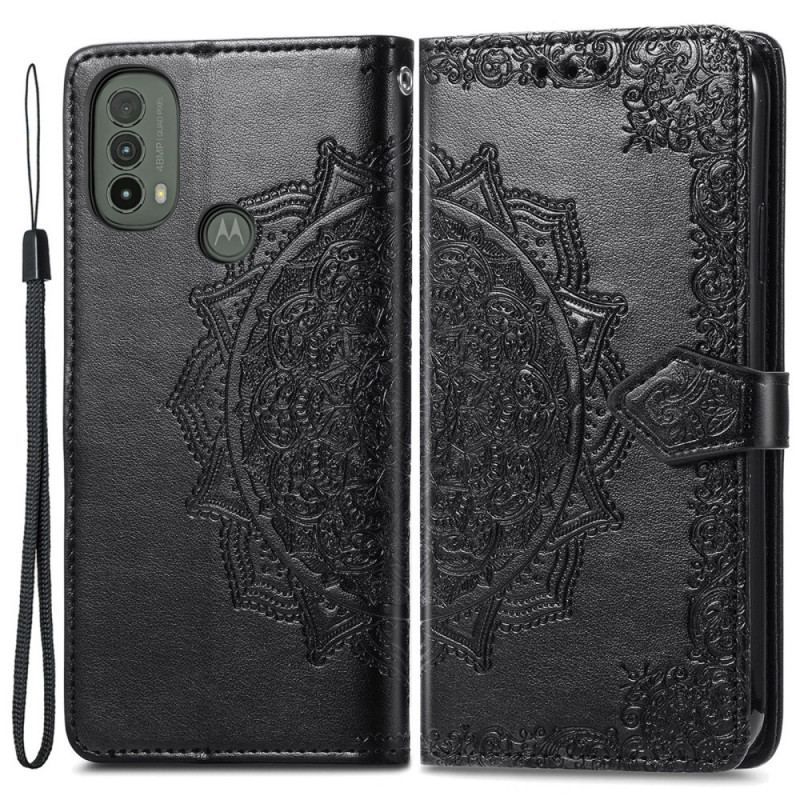 Læder Cover Moto E40 / E30 / E20 Mandala Middelalder