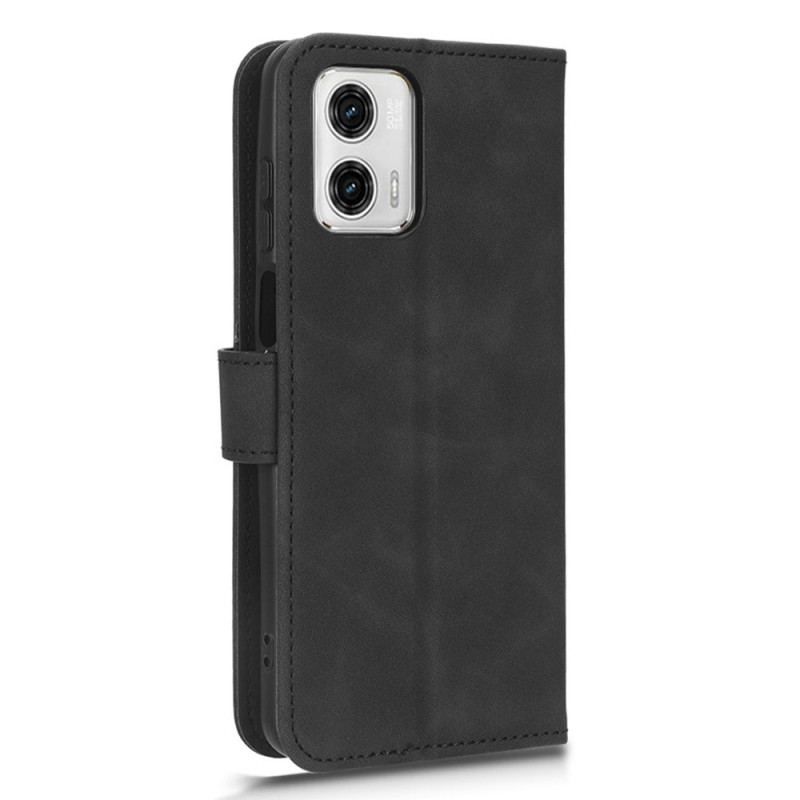 Læder Cover Moto G73 5G Hudberøringsfølelse