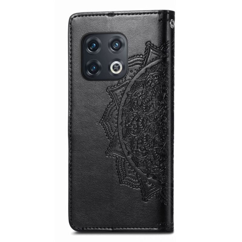 Læder Cover OnePlus 10 Pro 5G Med Snor Strappy Tribal Mandala