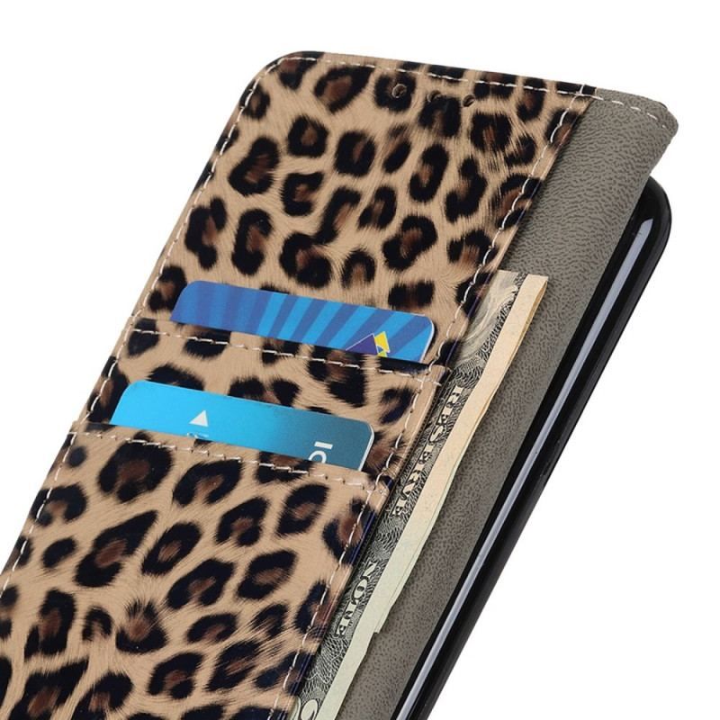 Læder Cover OnePlus Nord CE 2 Lite 5G Leopard Hud Effekt