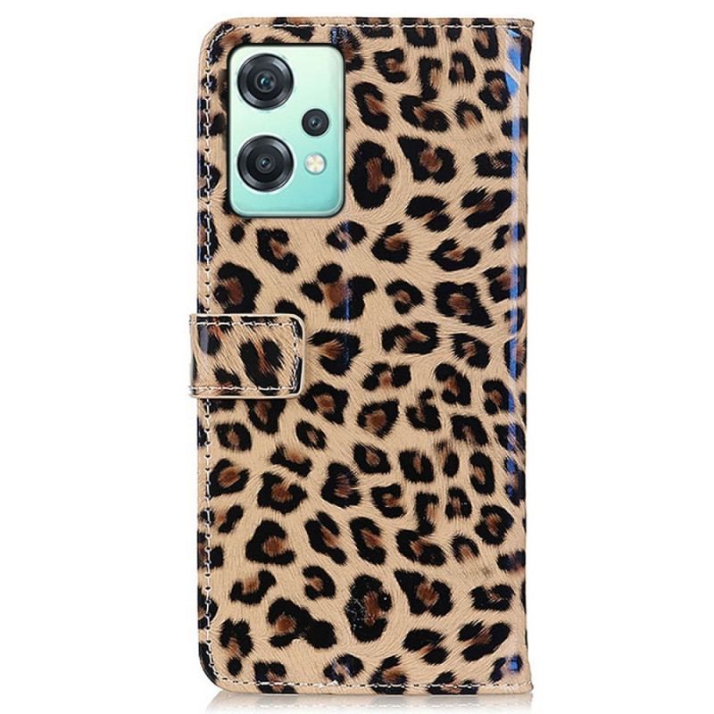 Læder Cover OnePlus Nord CE 2 Lite 5G Leopard Hud Effekt