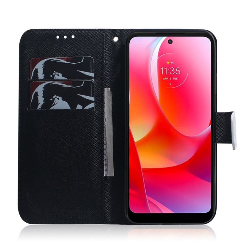 Læder Cover Oppo Find X5 Lite Panda Ansigt