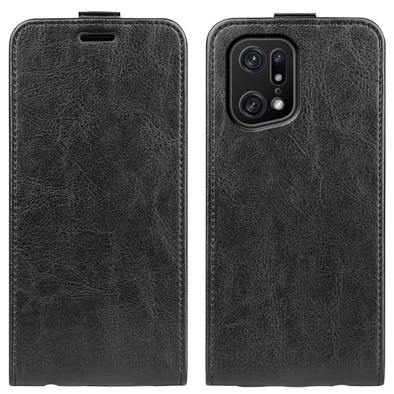 Læder Cover Oppo Find X5 Pro Flip Cover Lodret Klap