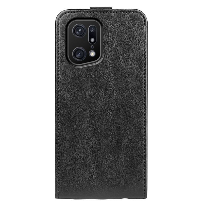 Læder Cover Oppo Find X5 Pro Flip Cover Lodret Klap