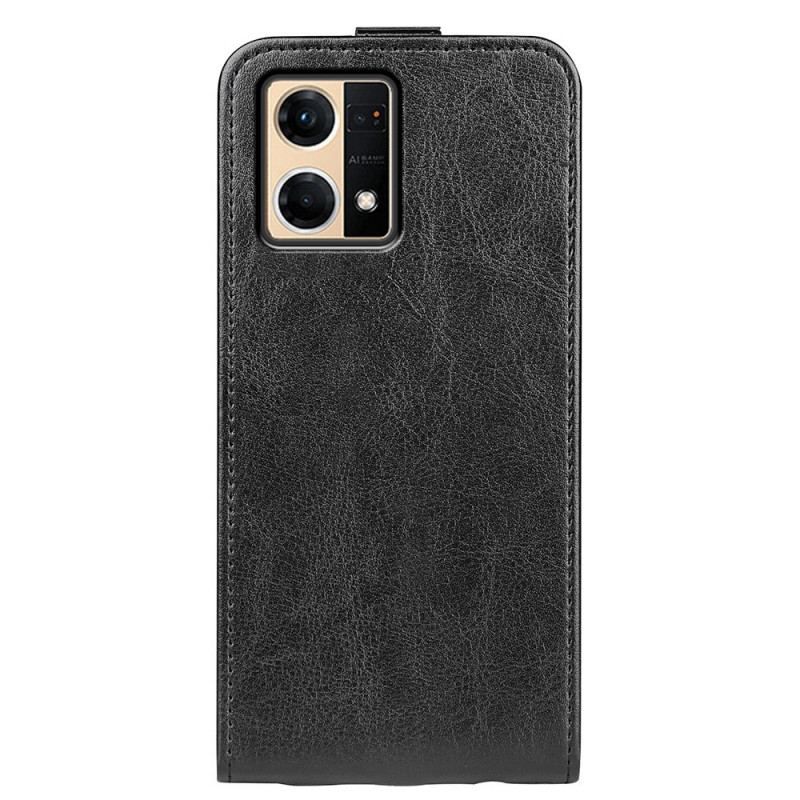 Læder Cover Oppo Reno 7 Flip Cover Lodret Klap