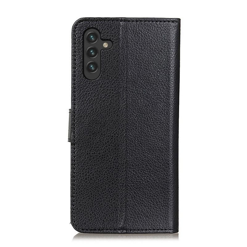 Læder Cover Samsung Galaxy A13 5G / A04s Litchi Tekstur