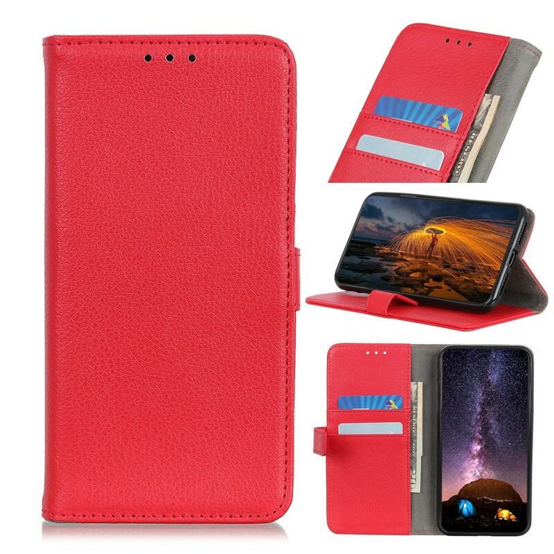 Læder Cover Samsung Galaxy A52 4G / A52 5G / A52s 5G Traditionelt Litchi