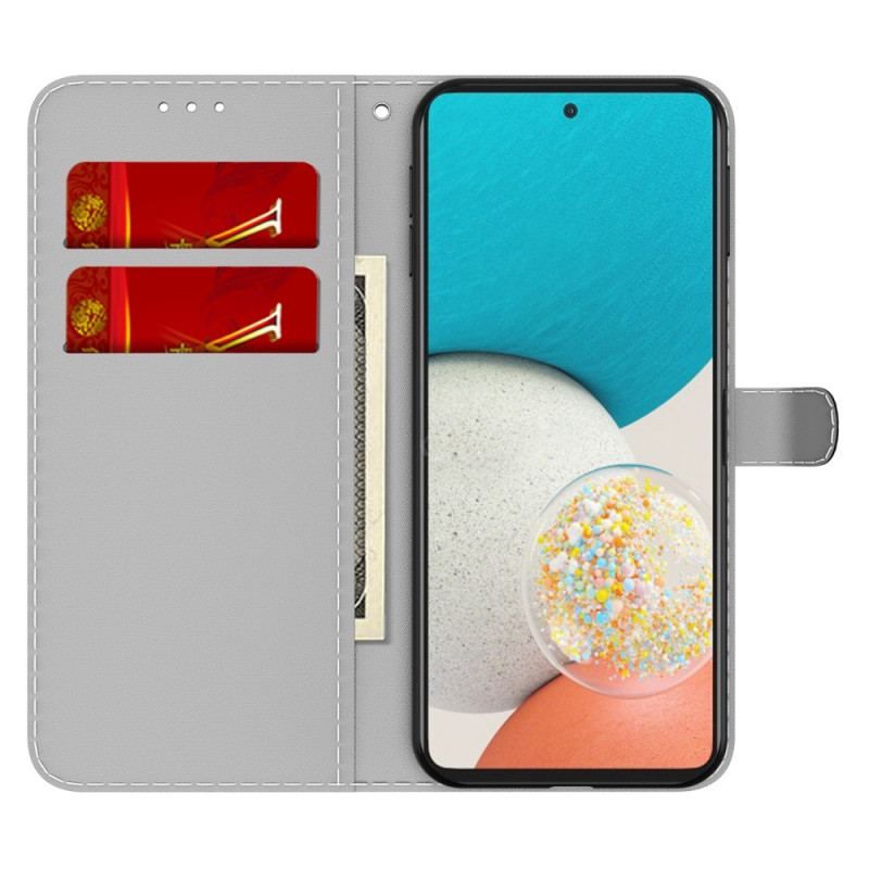 Læder Cover Samsung Galaxy A53 5G Abstrakt Mønster