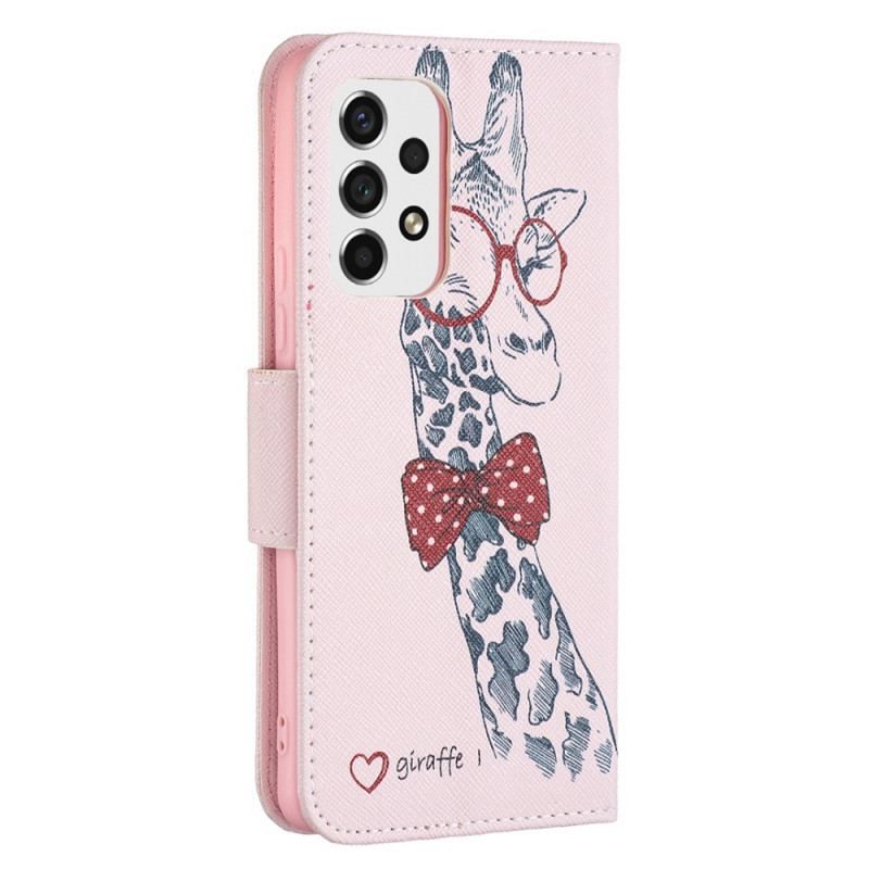 Læder Cover Samsung Galaxy A53 5G Brainy Giraf