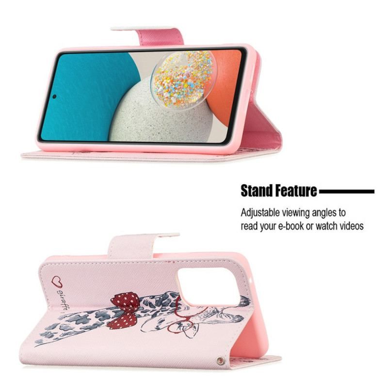 Læder Cover Samsung Galaxy A53 5G Brainy Giraf