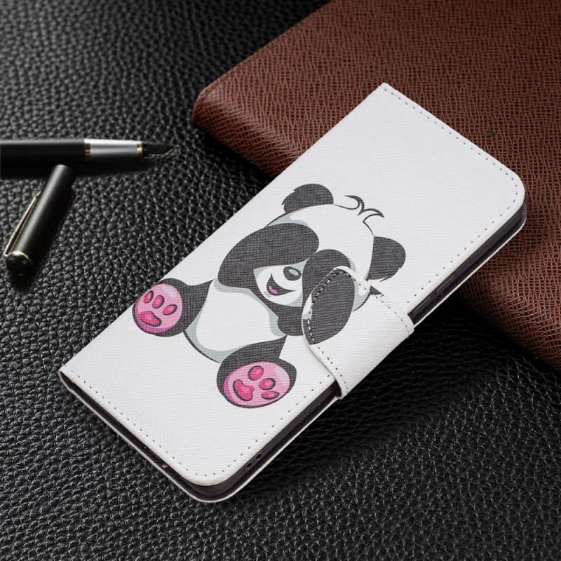 Læder Cover Samsung Galaxy A53 5G Panda Sjov