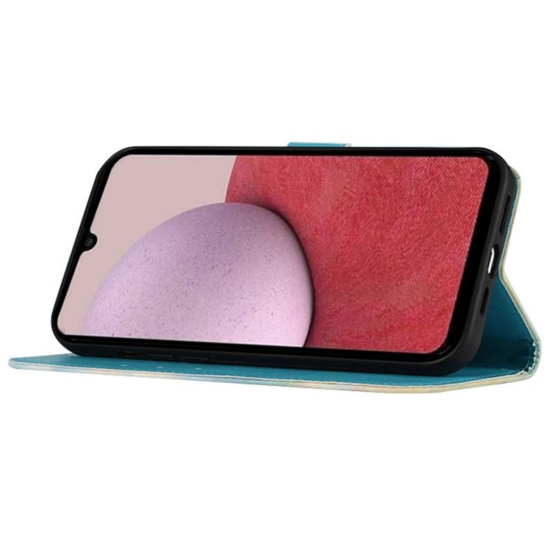 Læder Cover Samsung Galaxy A54 5G Drømmefanger Med Snor