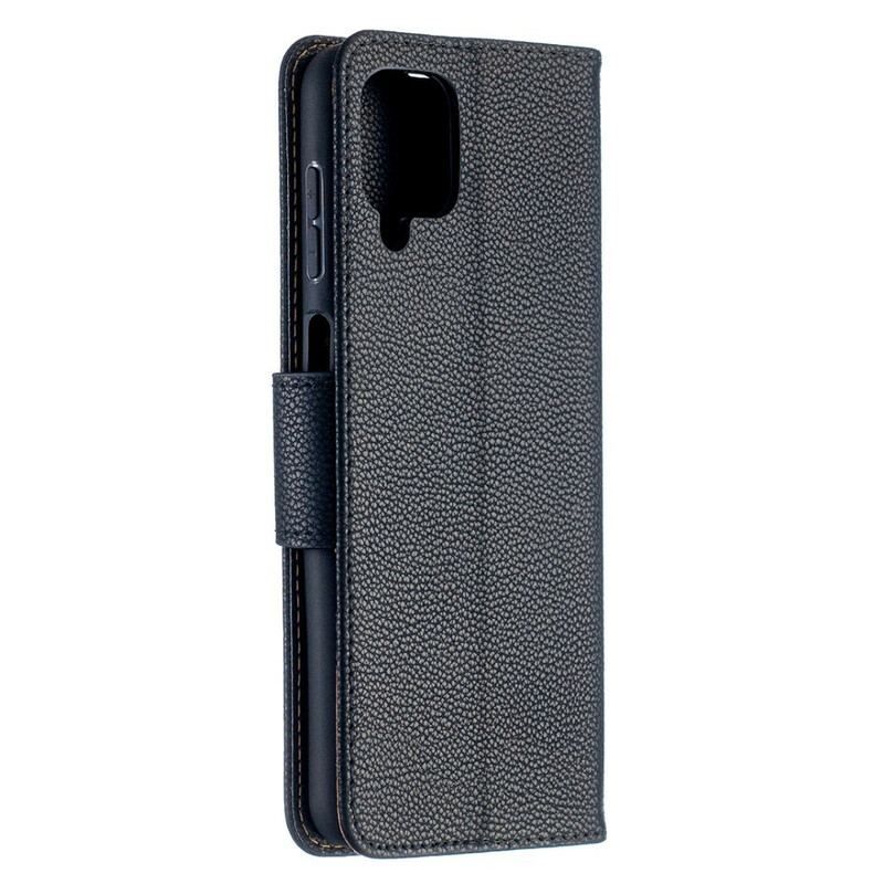 Læder Cover Samsung Galaxy M12 / A12 Flip Cover Litchi Rabat Oblique