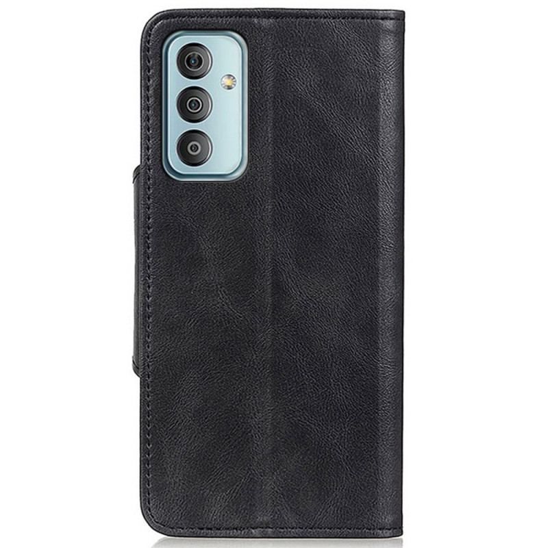 Læder Cover Samsung Galaxy M13 Spændeknap