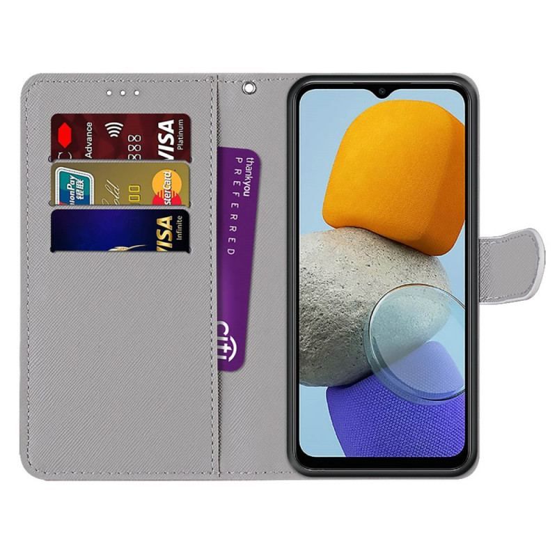 Læder Cover Samsung Galaxy M23 5G Med Snor Snorfare