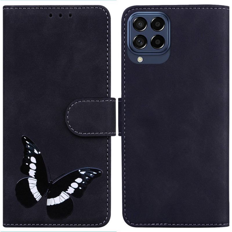 Læder Cover Samsung Galaxy M33 5G Sommerfugl