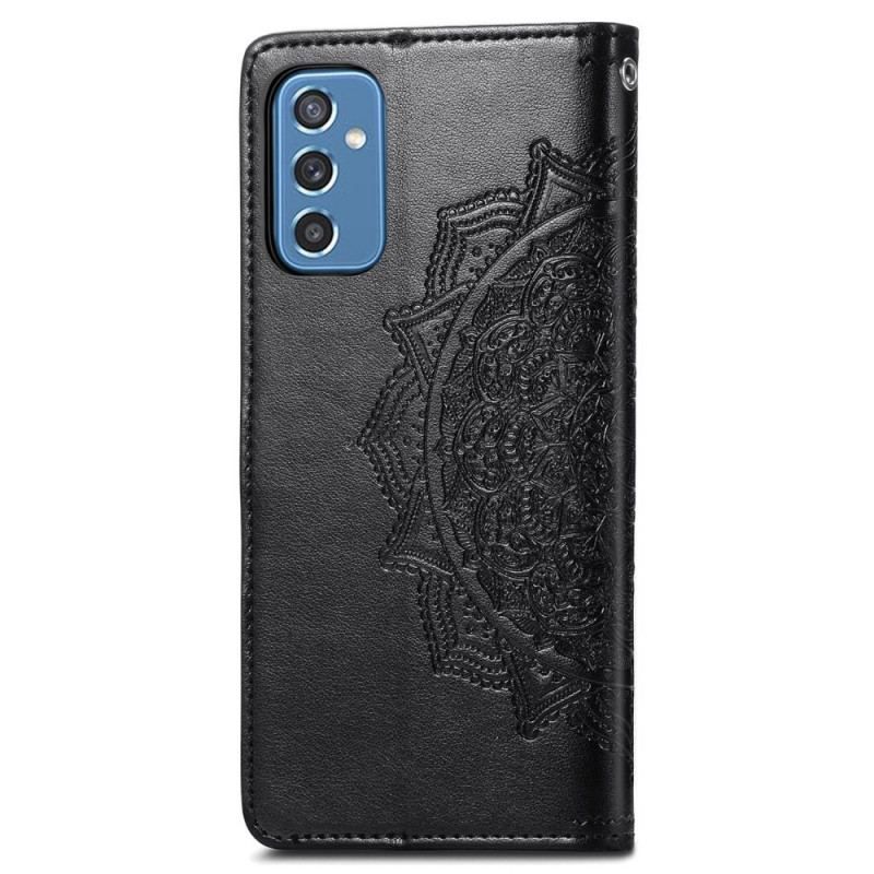 Læder Cover Samsung Galaxy M52 5G Flettet Mandala