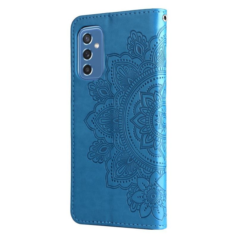 Læder Cover Samsung Galaxy M52 5G Mandala Blomster