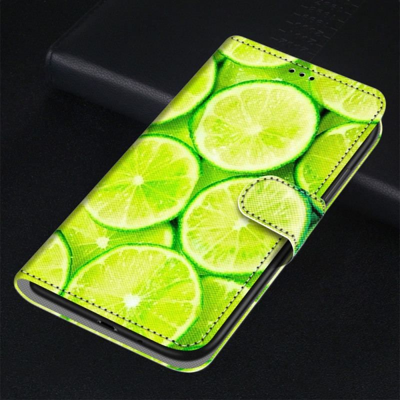 Læder Cover Samsung Galaxy M53 5G Limefrugter