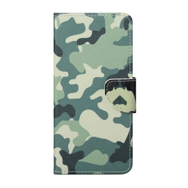 Læder Cover Samsung Galaxy M53 5G Militær Camouflage